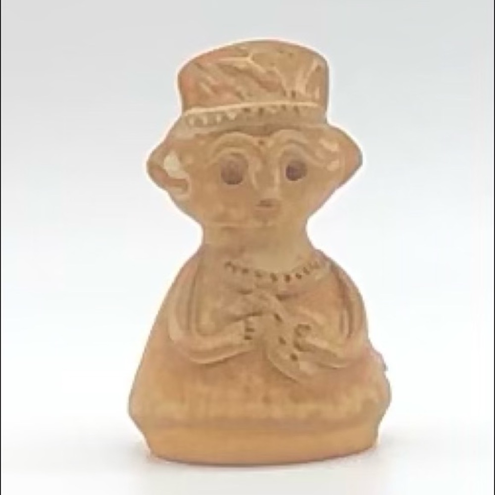 Ceramic Pottery Girl Statue Vase  Holder Handmade